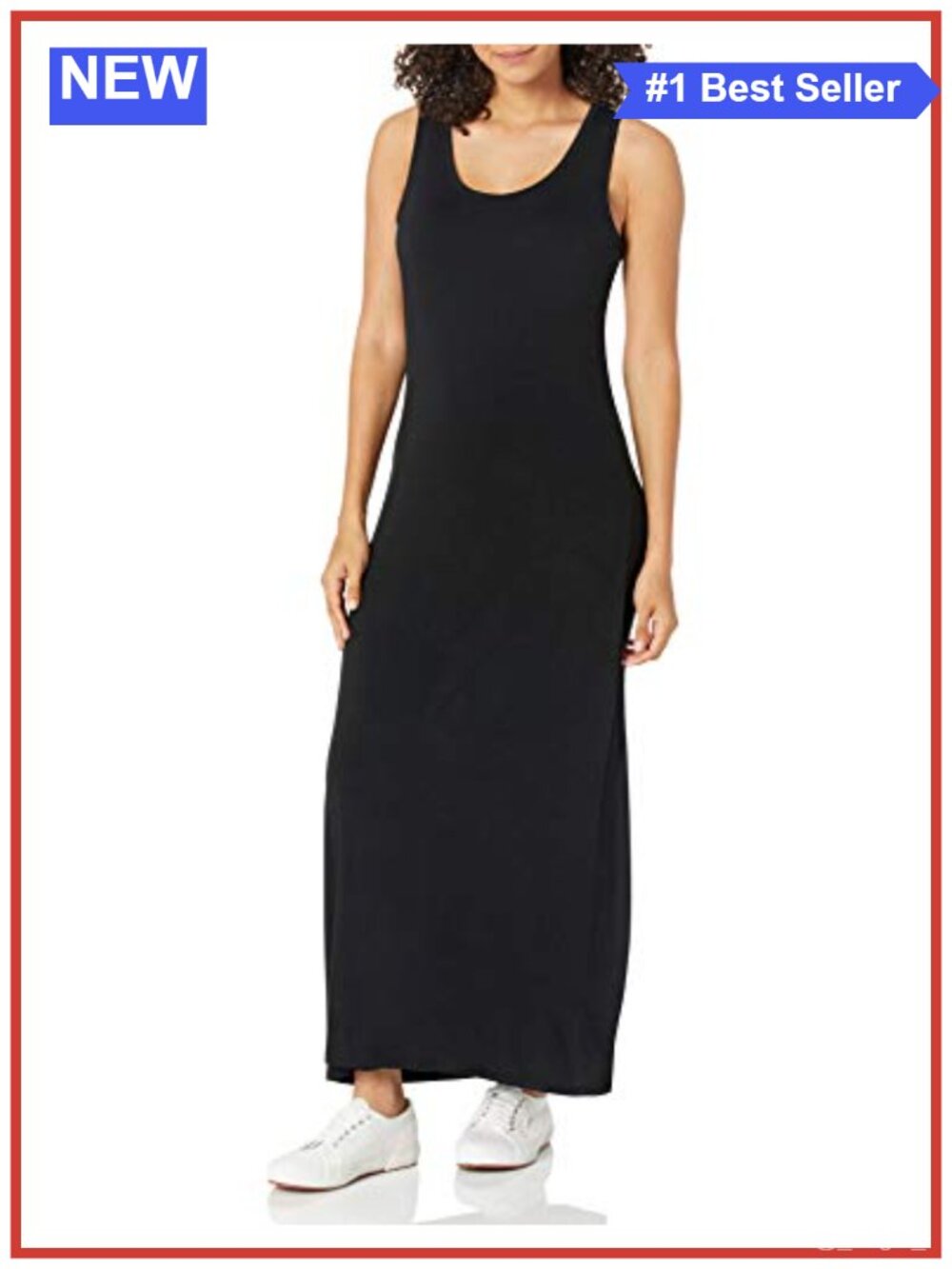 Women's Tank Maxi Dress Rayon Stretch Jersey Sleeveless Casual